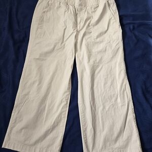 GAP Women's Cream Wide Leg Pants